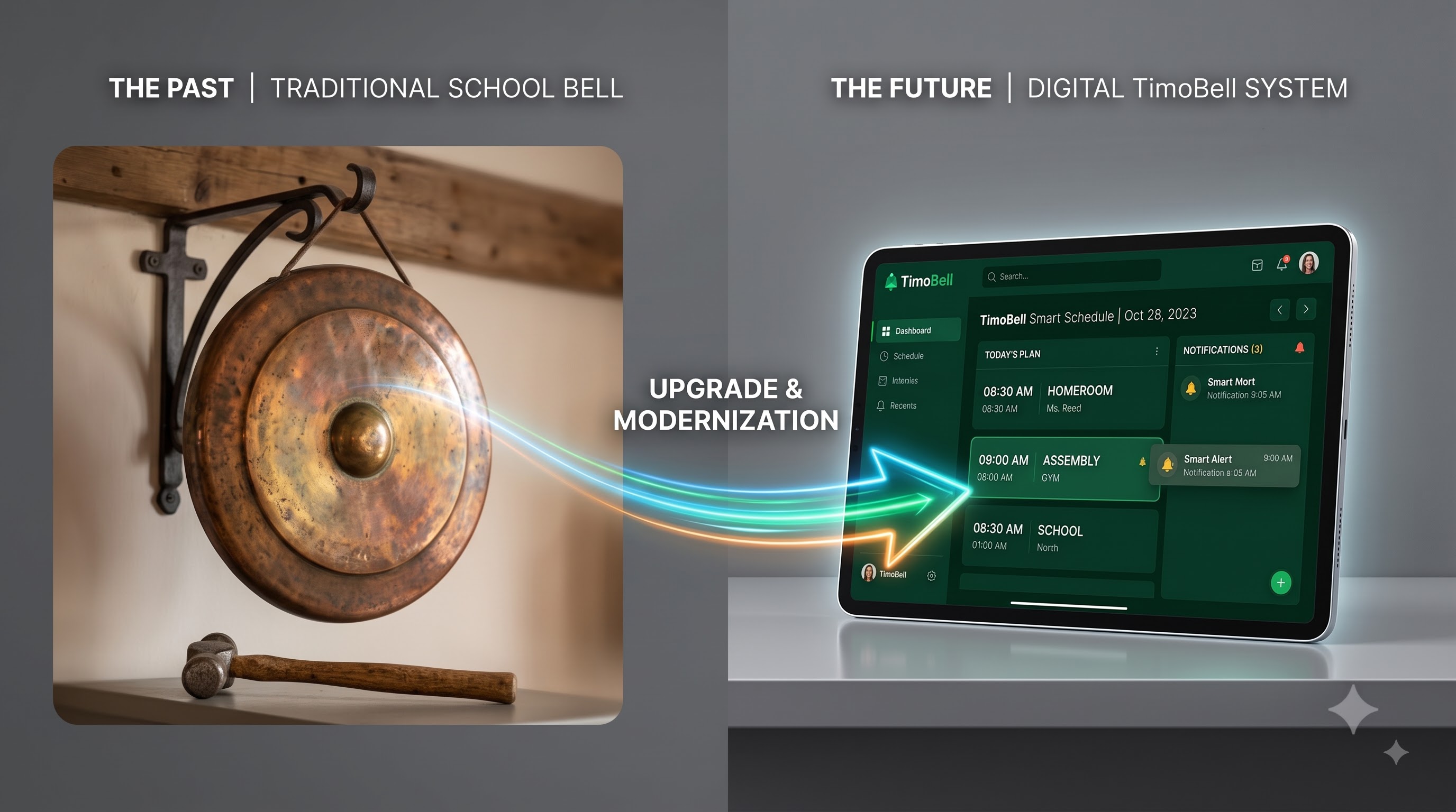 School Bell Ring with Voice Announcement
